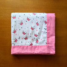 Load image into Gallery viewer, Pink Crown- Muslin Cotton Blanket