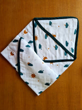 Load image into Gallery viewer, High in the Sky-Muslin Cotton Hooded Towel