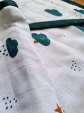 Load image into Gallery viewer, High in the Sky-Muslin Cotton Hooded Towel