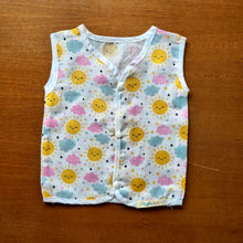 Load image into Gallery viewer, Muslin Cotton Jabla Pack of 2- Morning Sky and Yellow Duckies