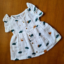 Load image into Gallery viewer, High In Sky-Muslin Cotton Frock