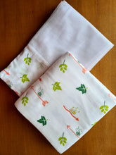 Load image into Gallery viewer, Garden Love-Muslin Cotton Thottil/Jhula and Mosquito Net Set
