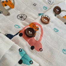 Load image into Gallery viewer, Giraffe In Car-Muslin Cotton Frock