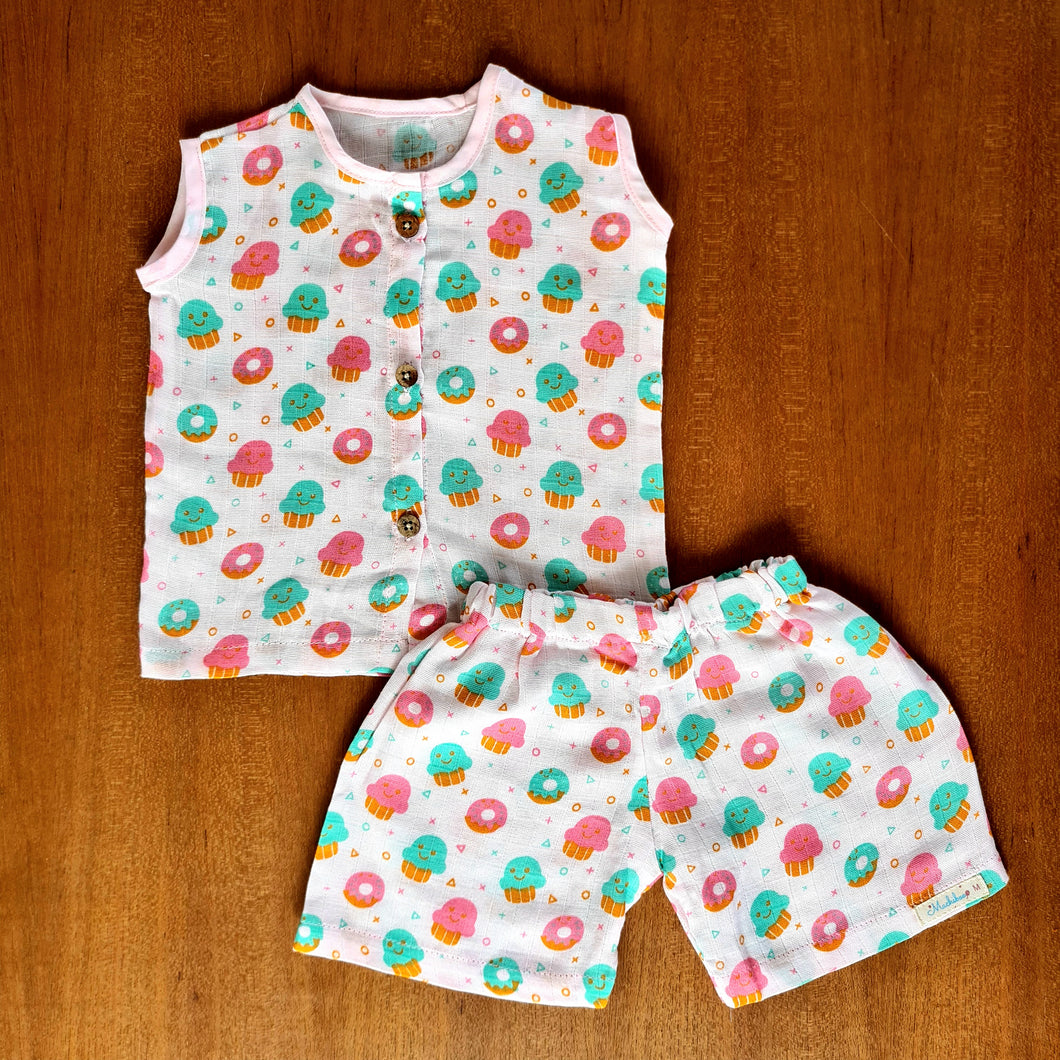 Sweet Tooth- Muslin Comfy Wear Set